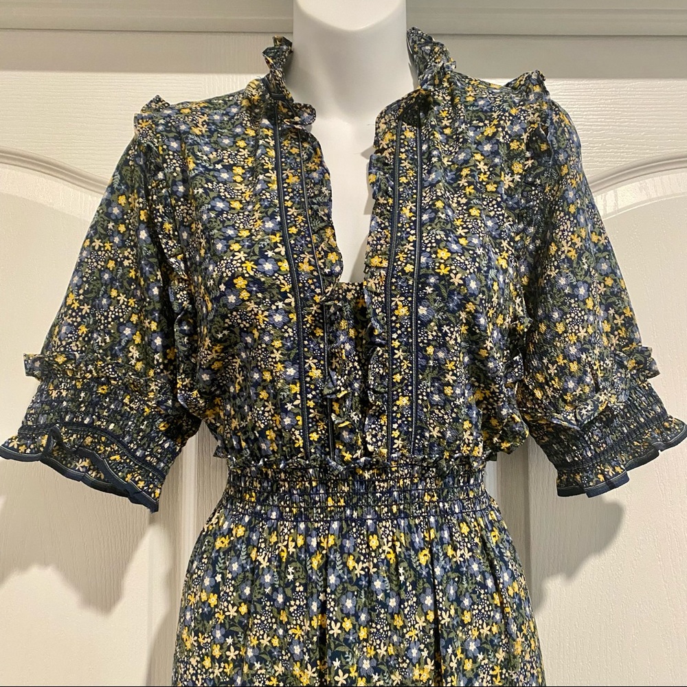 Tiered Floral Midi Dress - Picture 3 of 8